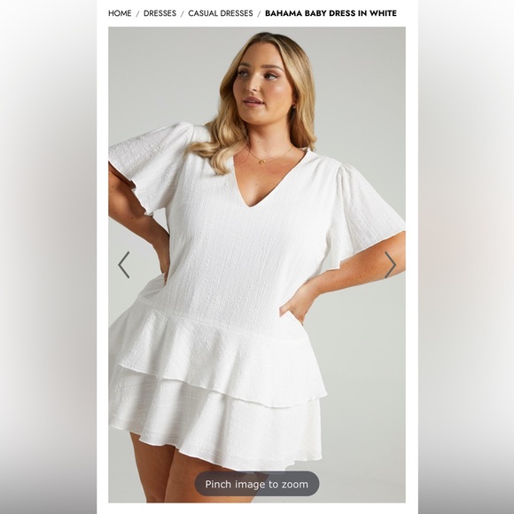 White Showpo Graduation Dress - Picture 4 of 4